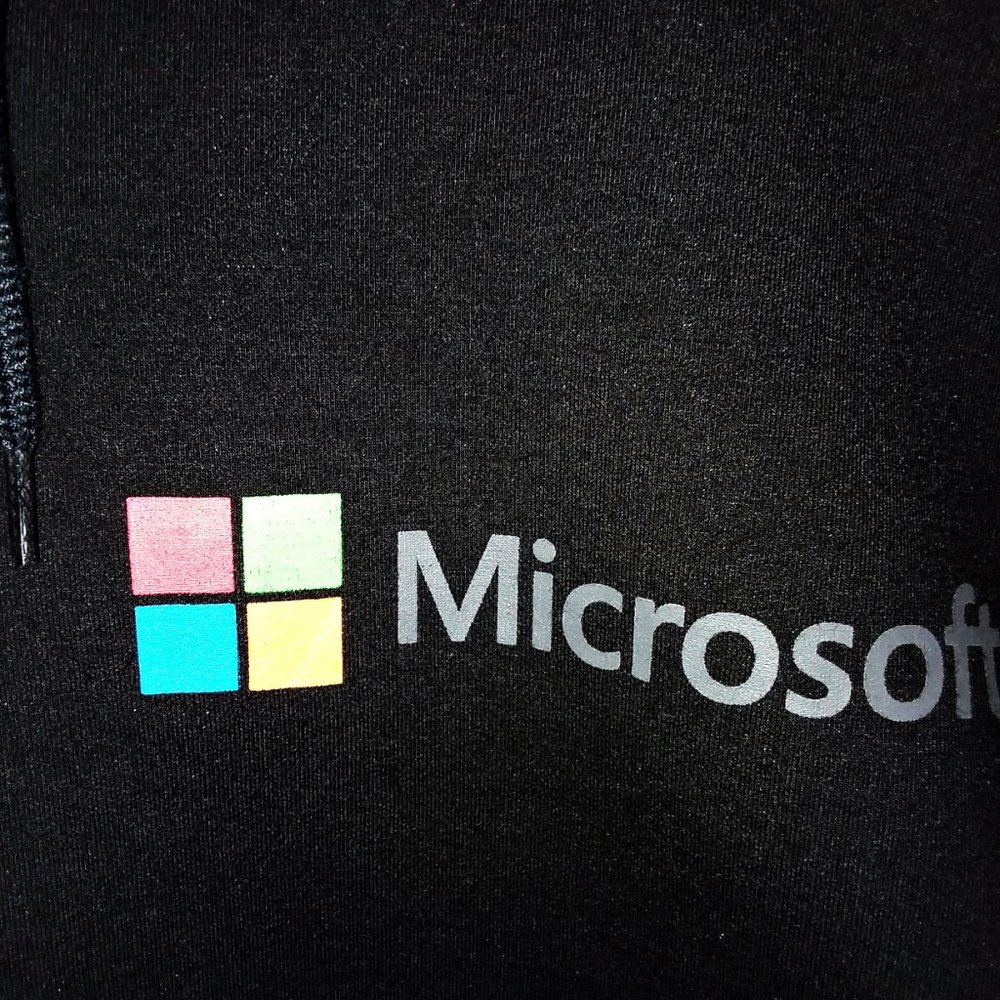 Microsoft Full Zip Black Size Large - image 3